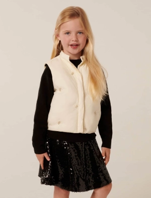 Raya Girls Beaded Puffer Vest