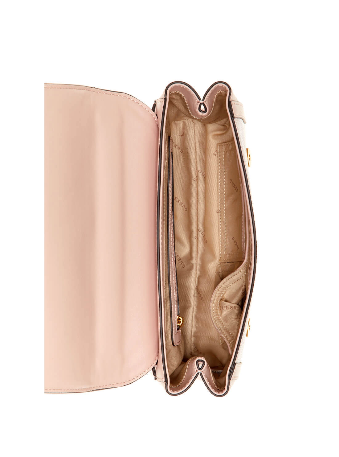 Rose Pink Katey Logo Shoulder Bag