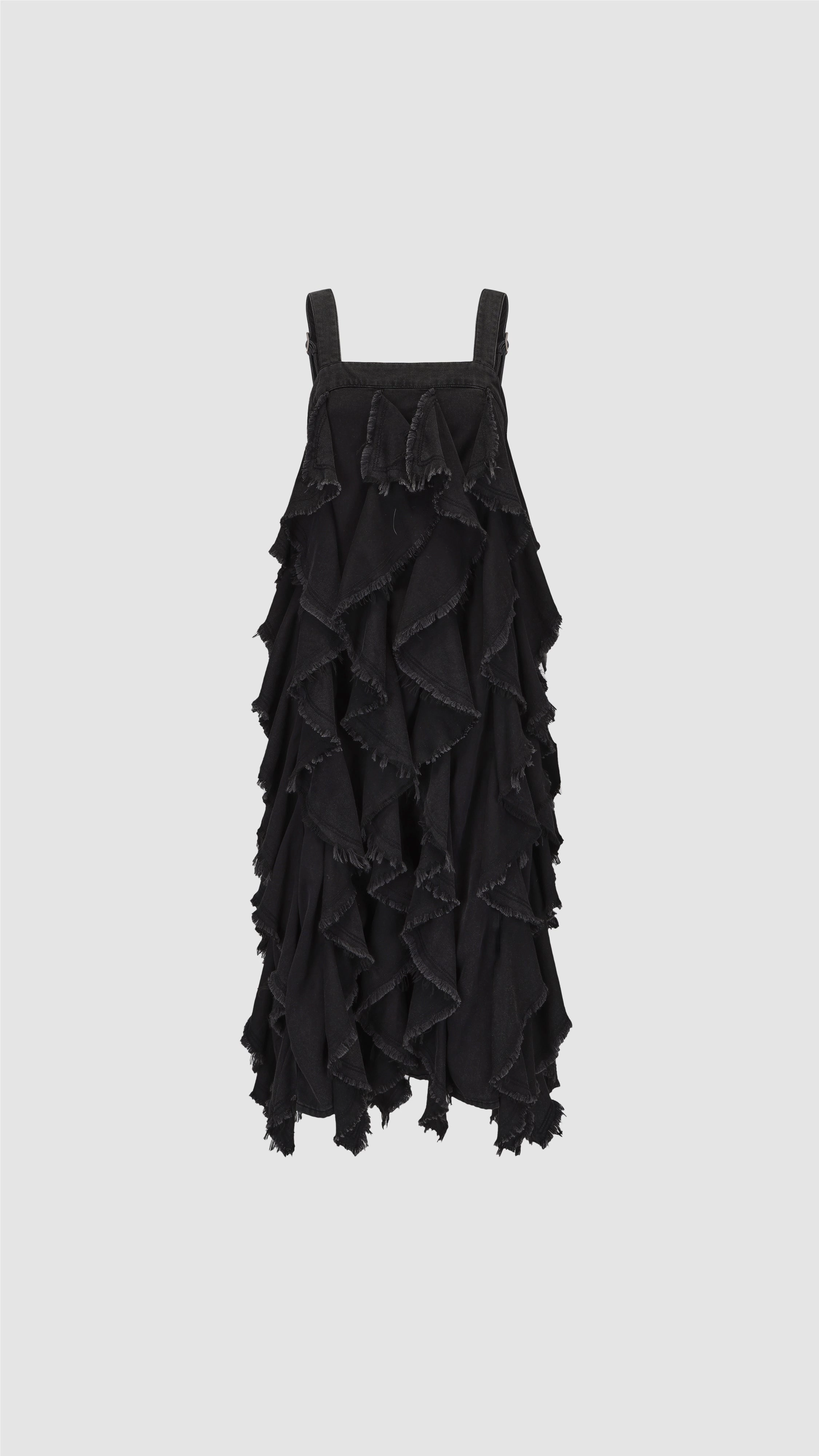 Ruffles Denim Dress