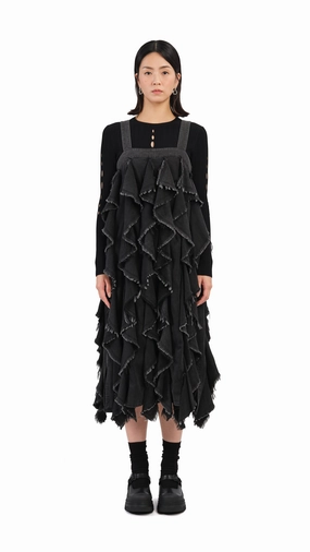 Ruffles Denim Dress