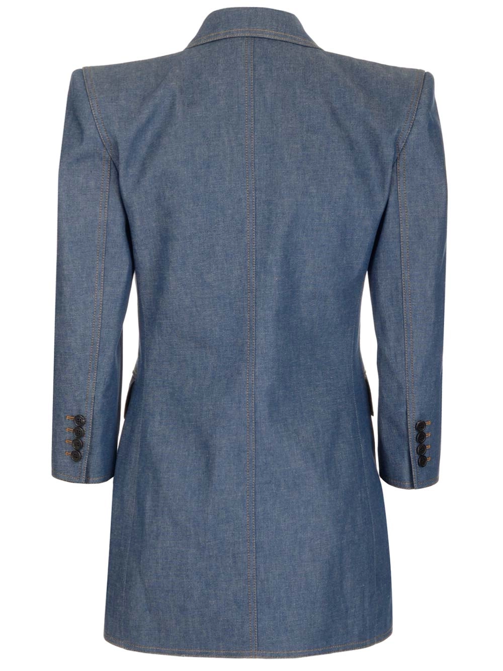 Saint Laurent Classic Lapel Single-Breasted Blazer Dress
