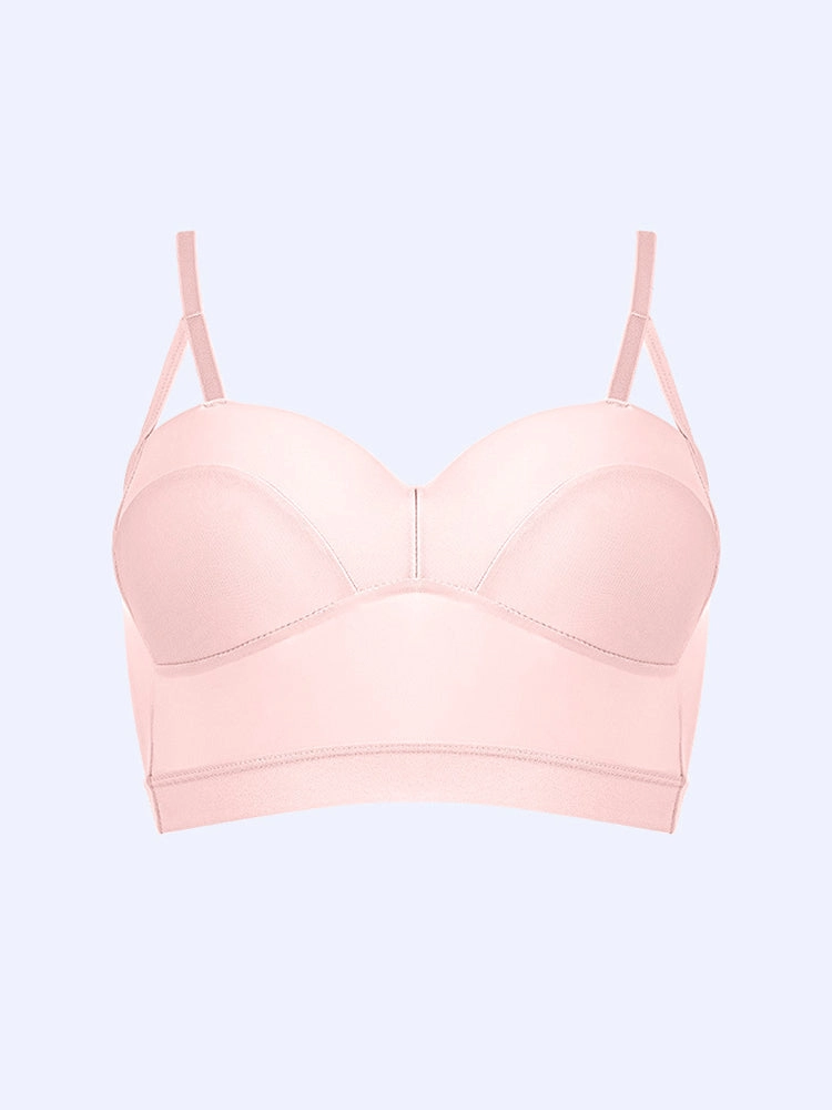 Seamless Full Coverage Wireless Longline Bra