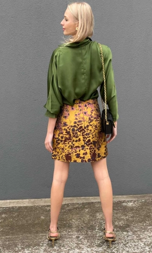 Second Female Charli Brocade Mini Skirt