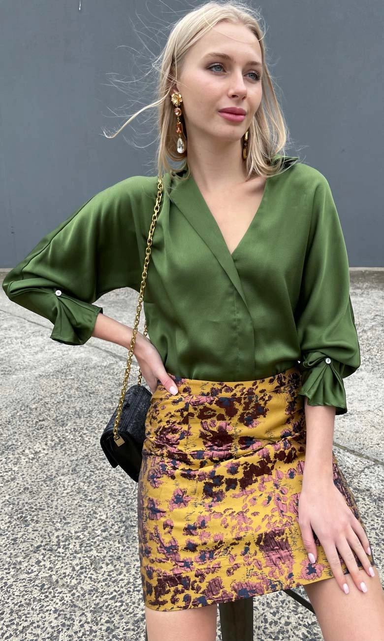 Second Female Charli Brocade Mini Skirt