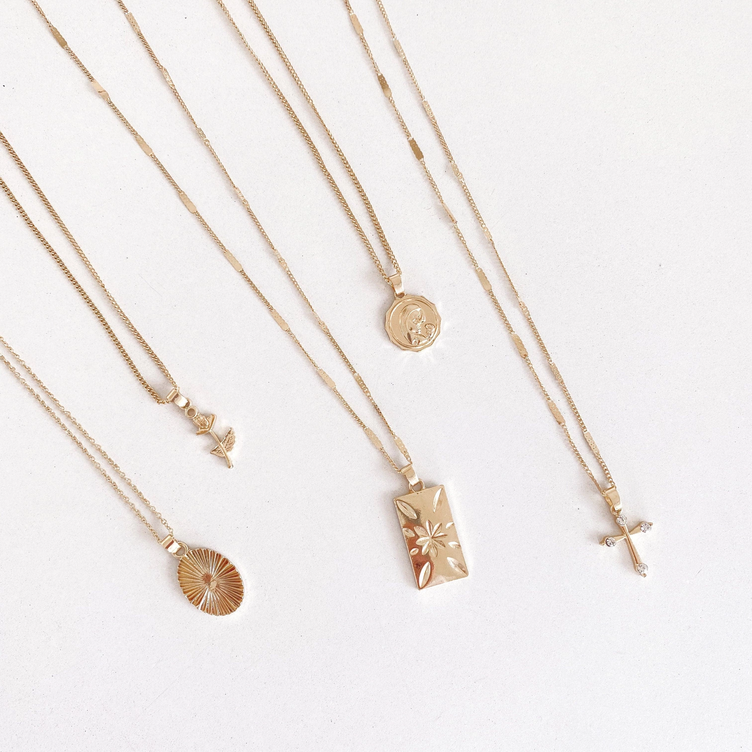 Sierra Fine Necklace Set - Gold