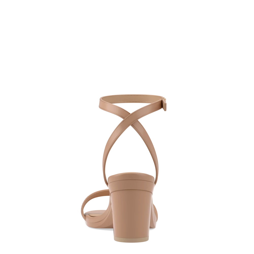 The Brenna - Latte Leather 3 Block