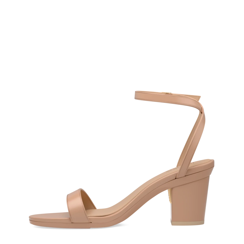 The Brenna - Latte Leather 3 Block
