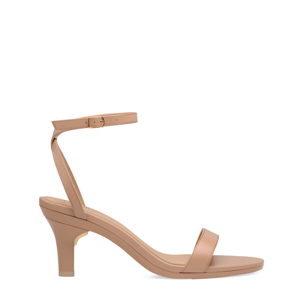 The Brenna - Latte Leather 3 Stiletto