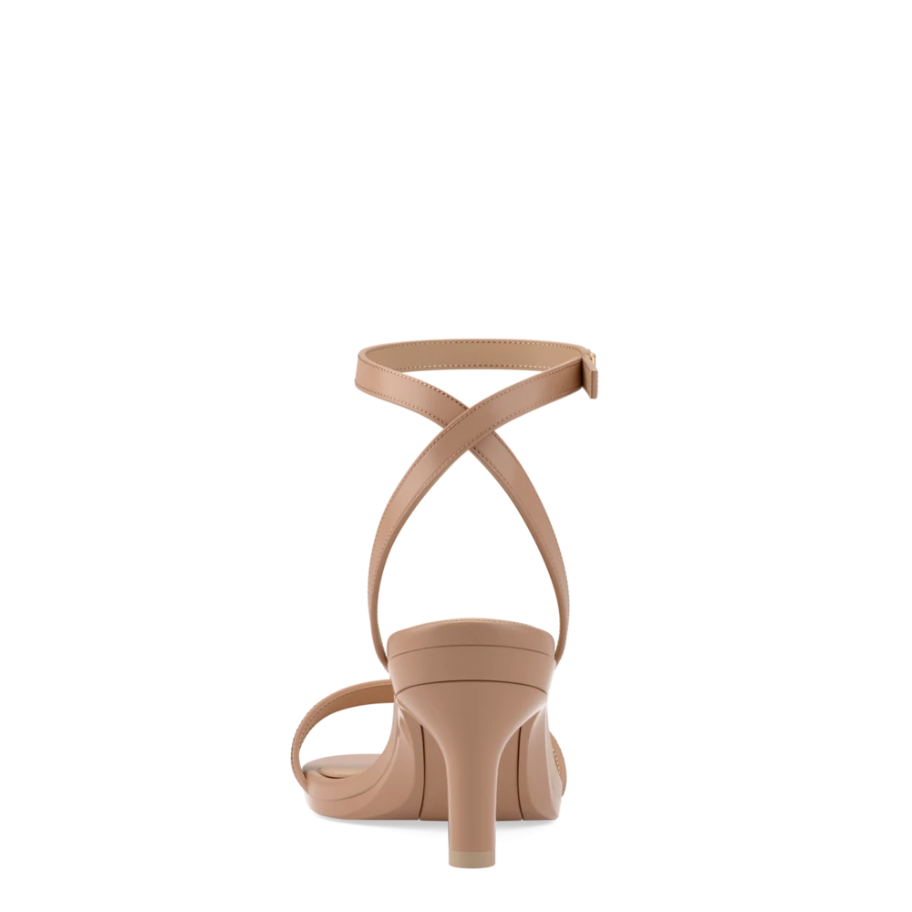 The Brenna - Latte Leather 3 Stiletto