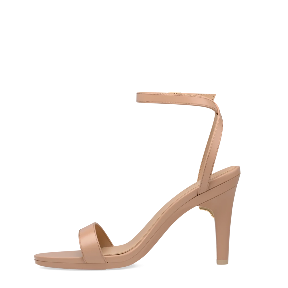 The Brenna - Latte Leather 4 Stiletto