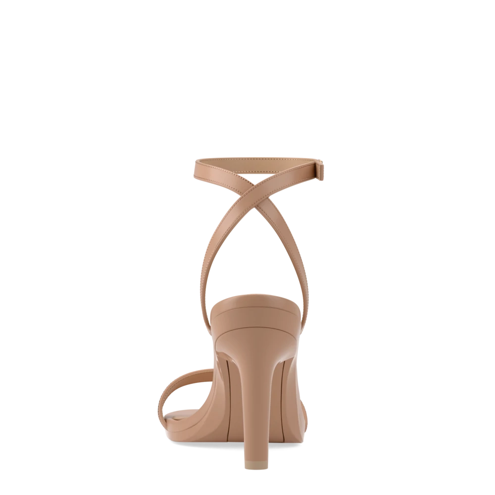 The Brenna - Latte Leather 4 Stiletto