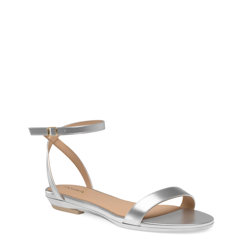 The Brenna - Matte Silver Flat