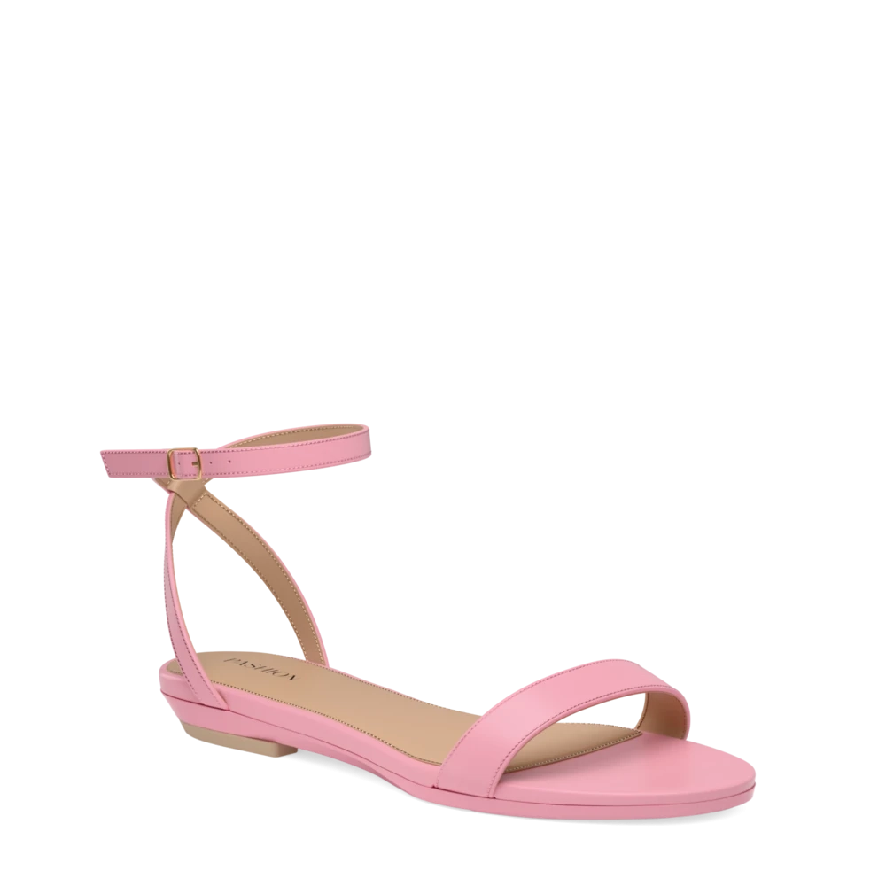 The Brenna - Pink Leather 3 Block