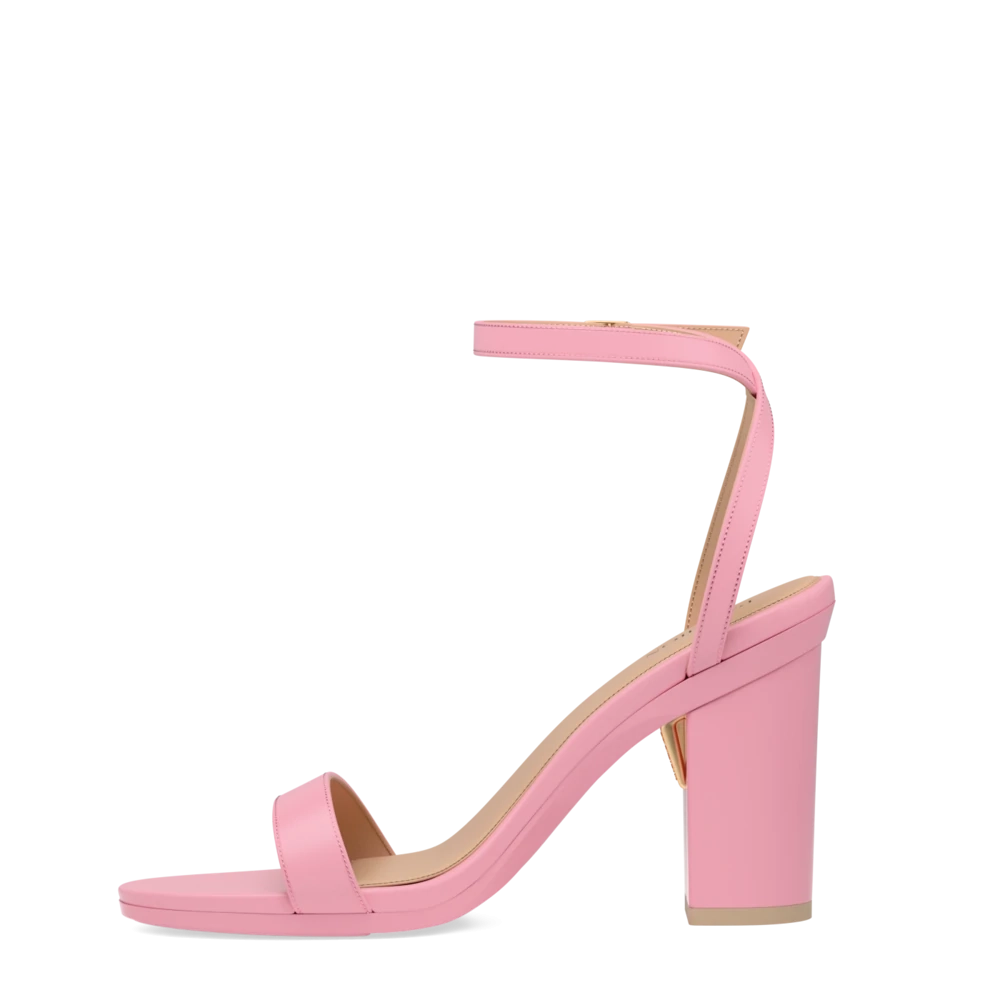 The Brenna - Pink Leather 4 Block
