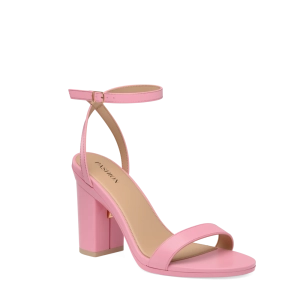 The Brenna - Pink Leather 4 Block