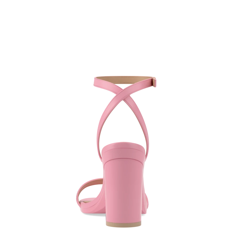 The Brenna - Pink Leather 4 Block