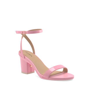 The Brenna - Pink Patent 3 Block - FINAL SALE