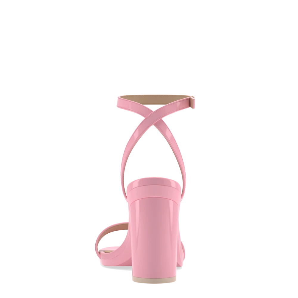 The Brenna - Pink Patent 4 Block - FINAL SALE