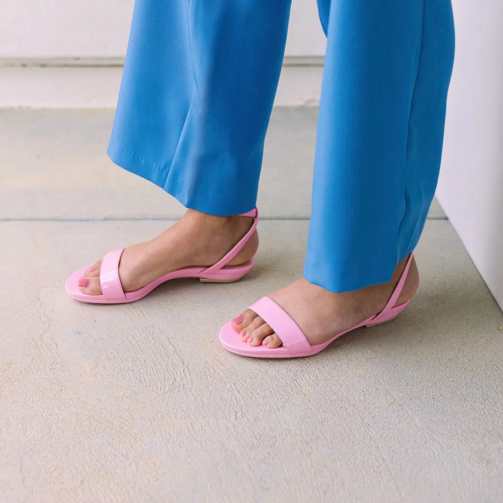 The Brenna - Pink Patent 4 Block - FINAL SALE