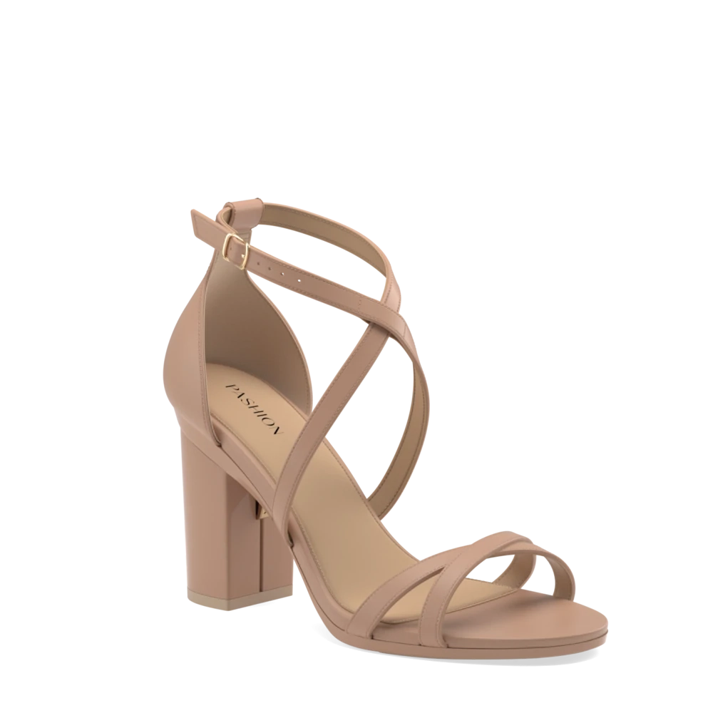 The Sandy - Latte Leather 4 Block