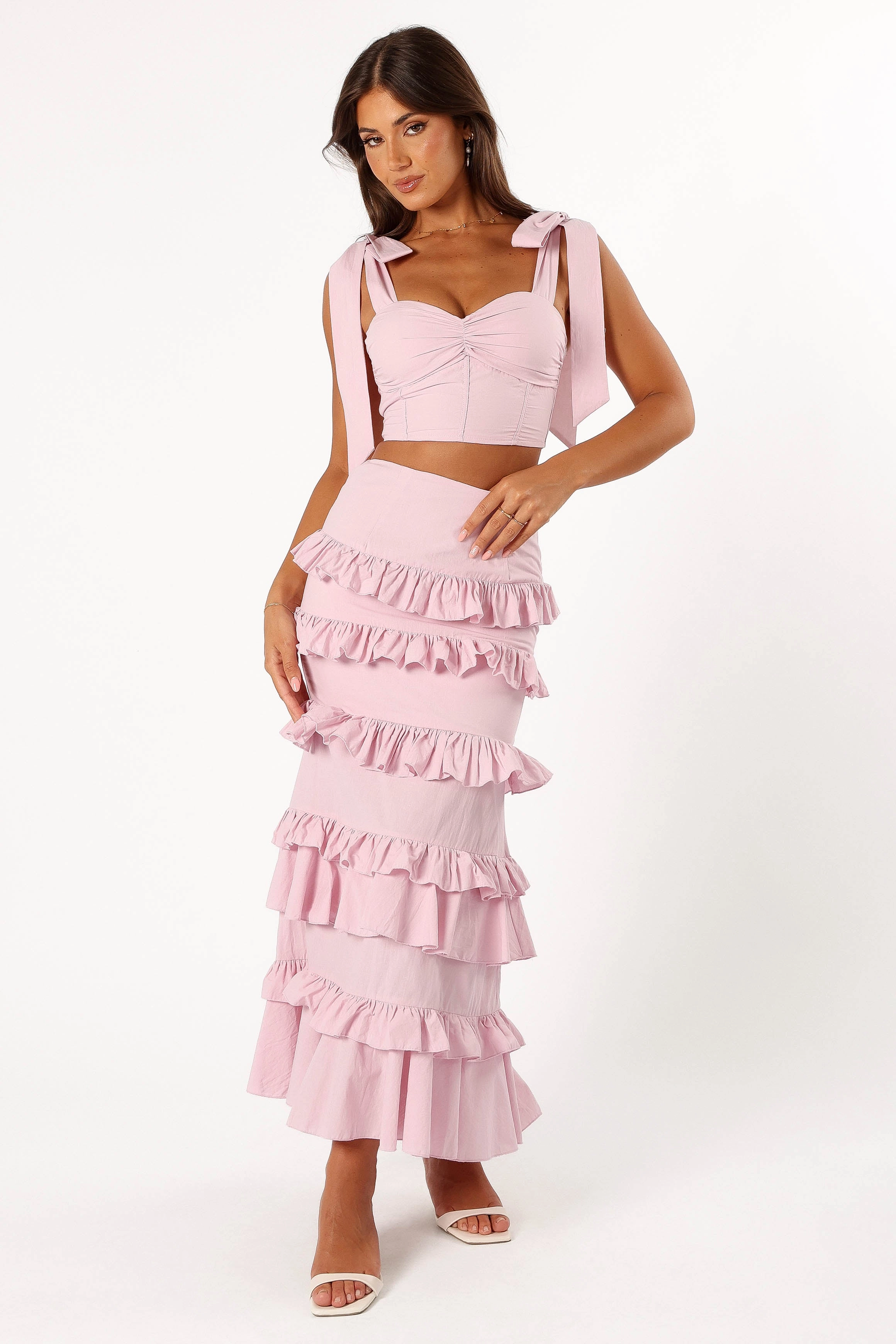 Tia Two Piece Set - Light Mauve