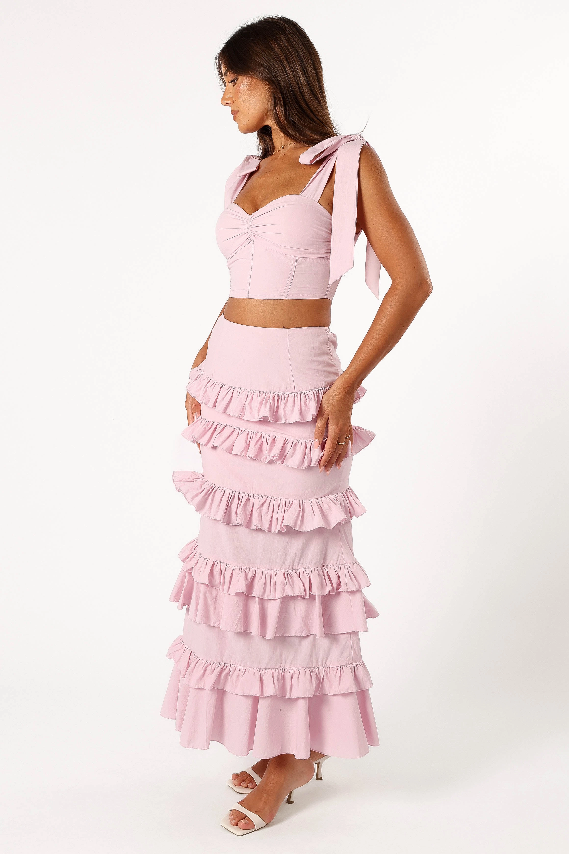 Tia Two Piece Set - Light Mauve