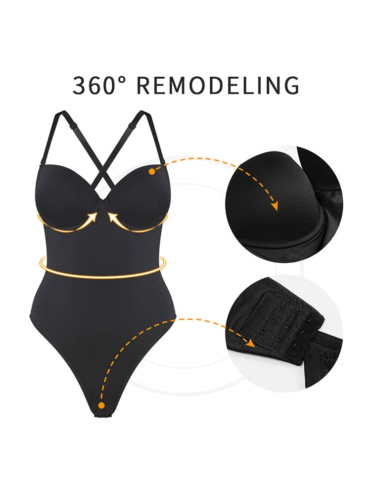 Two-Wear Backless Body Thong Shapewear for Evening Dresses
