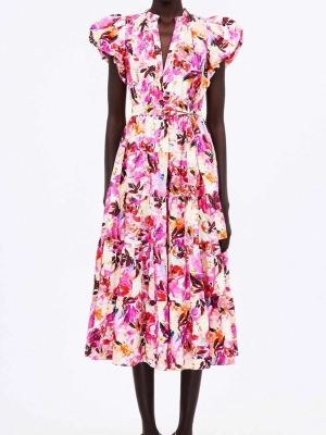 Ulla Johnson Ottilie Dress in Azalea