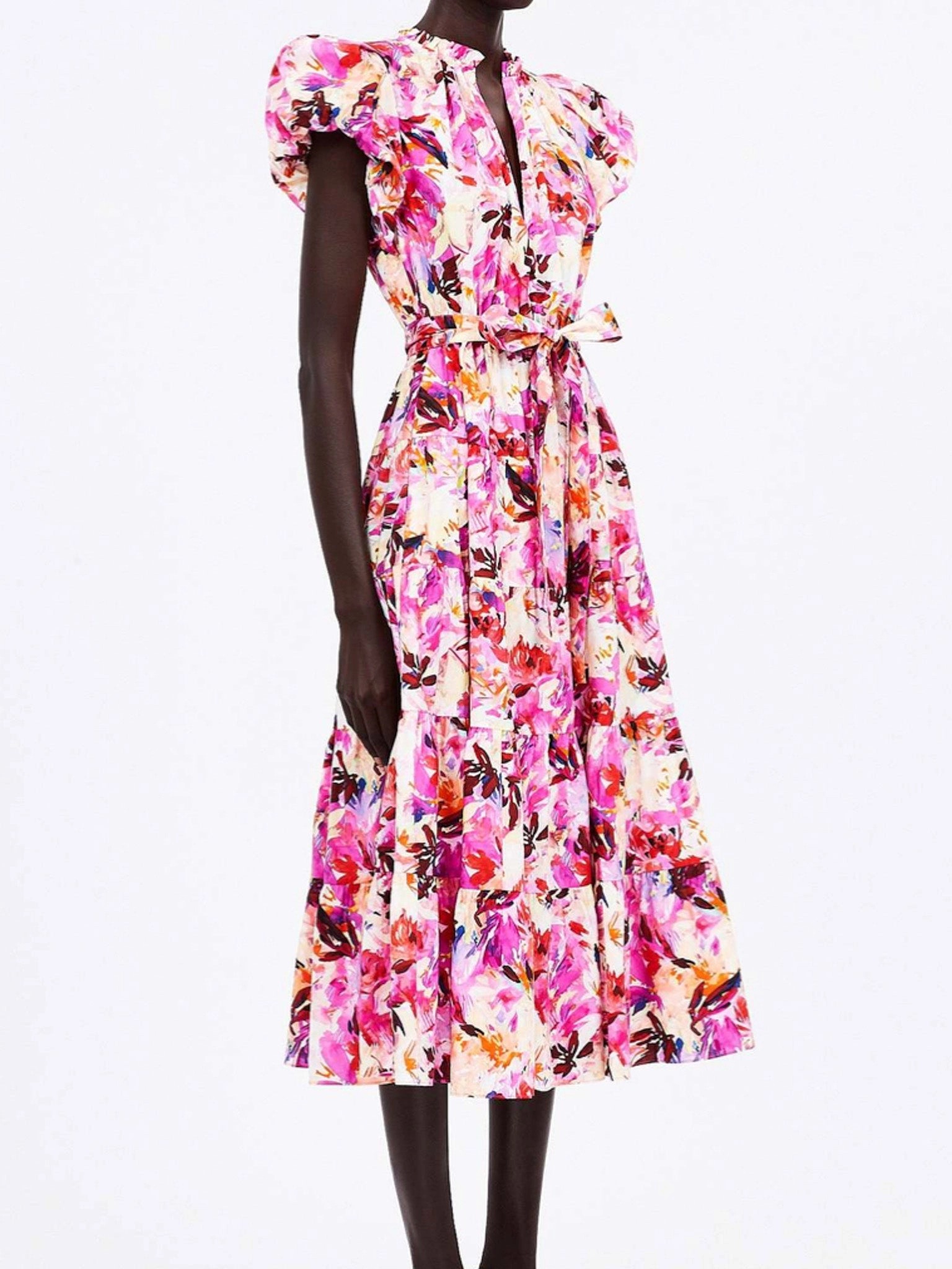 Ulla Johnson Ottilie Dress in Azalea