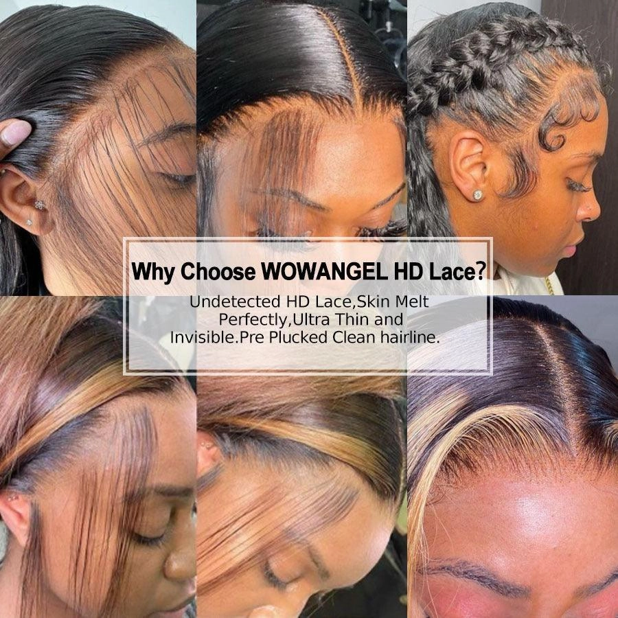 Upgrade 13X6 Full Frontal Skinlike Real HD Lace Wig Body Wave Pre Plucked Hairline