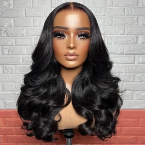 Upgrade 13X6 Full Frontal Skinlike Real HD Lace Wig Body Wave Pre Plucked Hairline