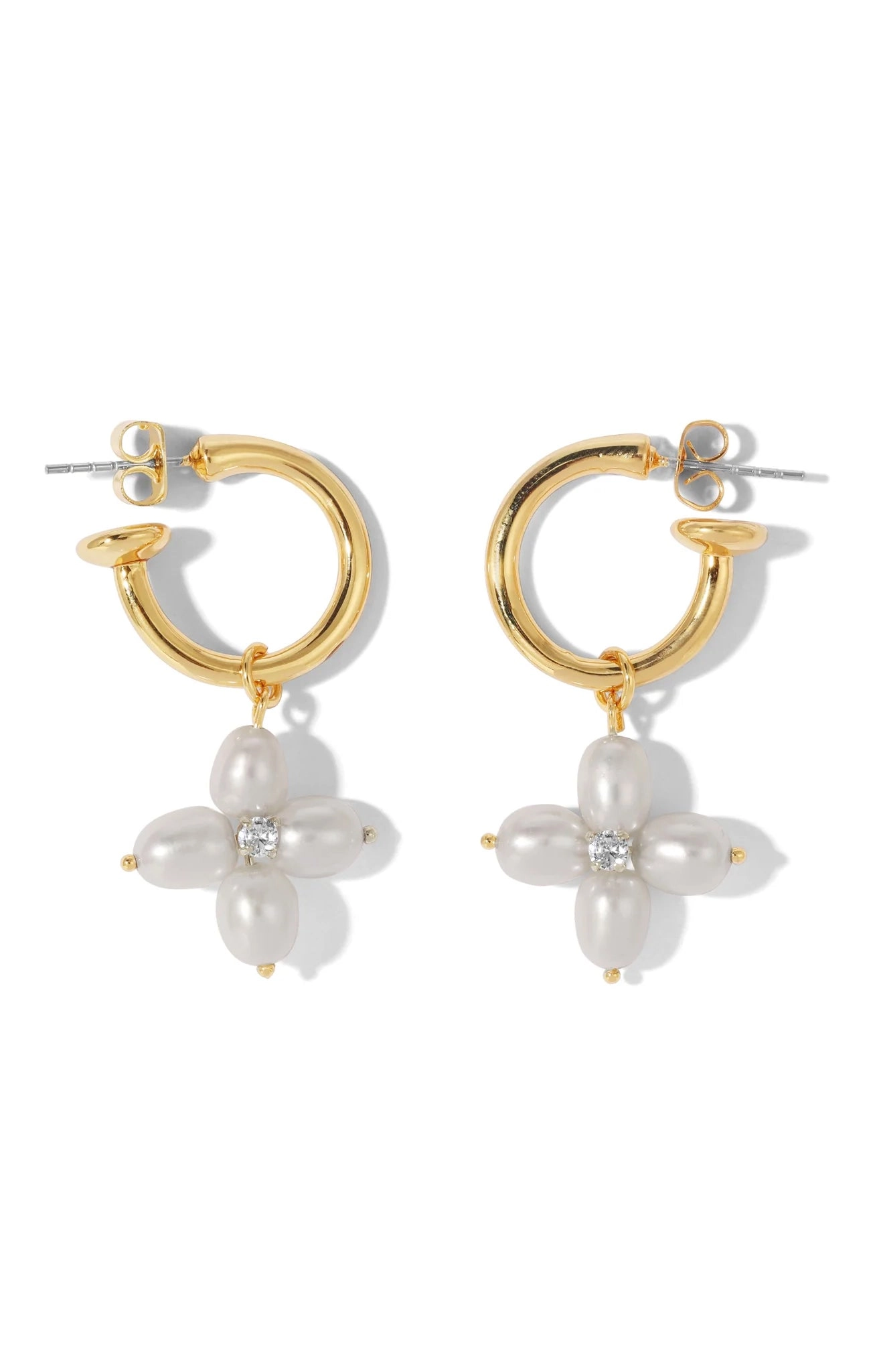 Vanessa Mooney The Lana Pearl Earrings ~ Pearl/Gold