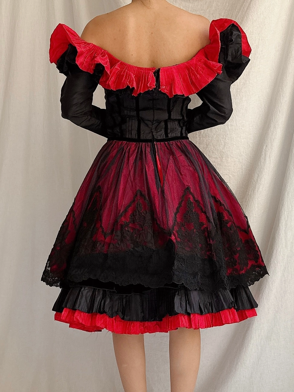 Vintage Bellville Sassoon Silk Basque Waist Gown - S/4