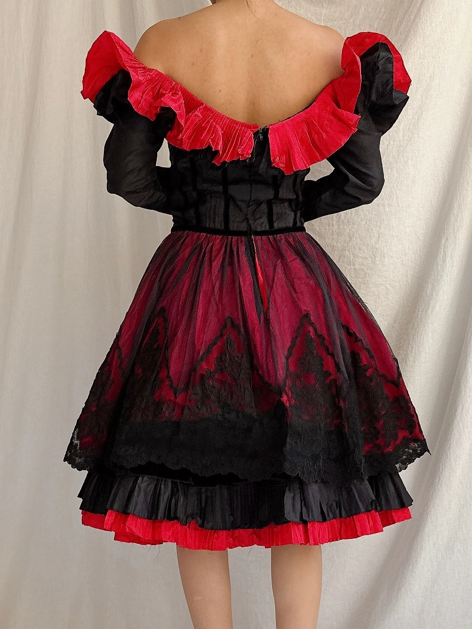 Vintage Bellville Sassoon Silk Basque Waist Gown - S/4
