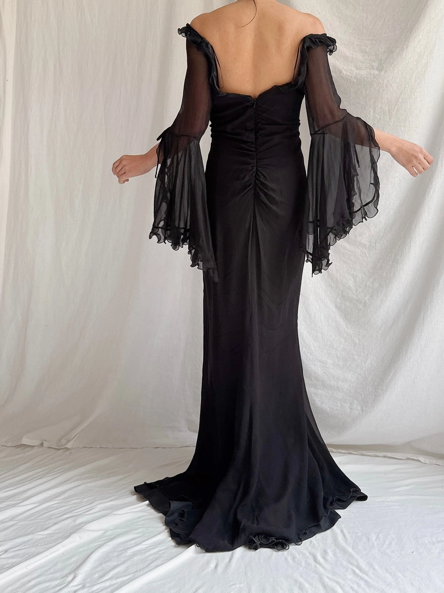Vintage Bellville Sassoon UK Silk Gown - UK 16/ US10