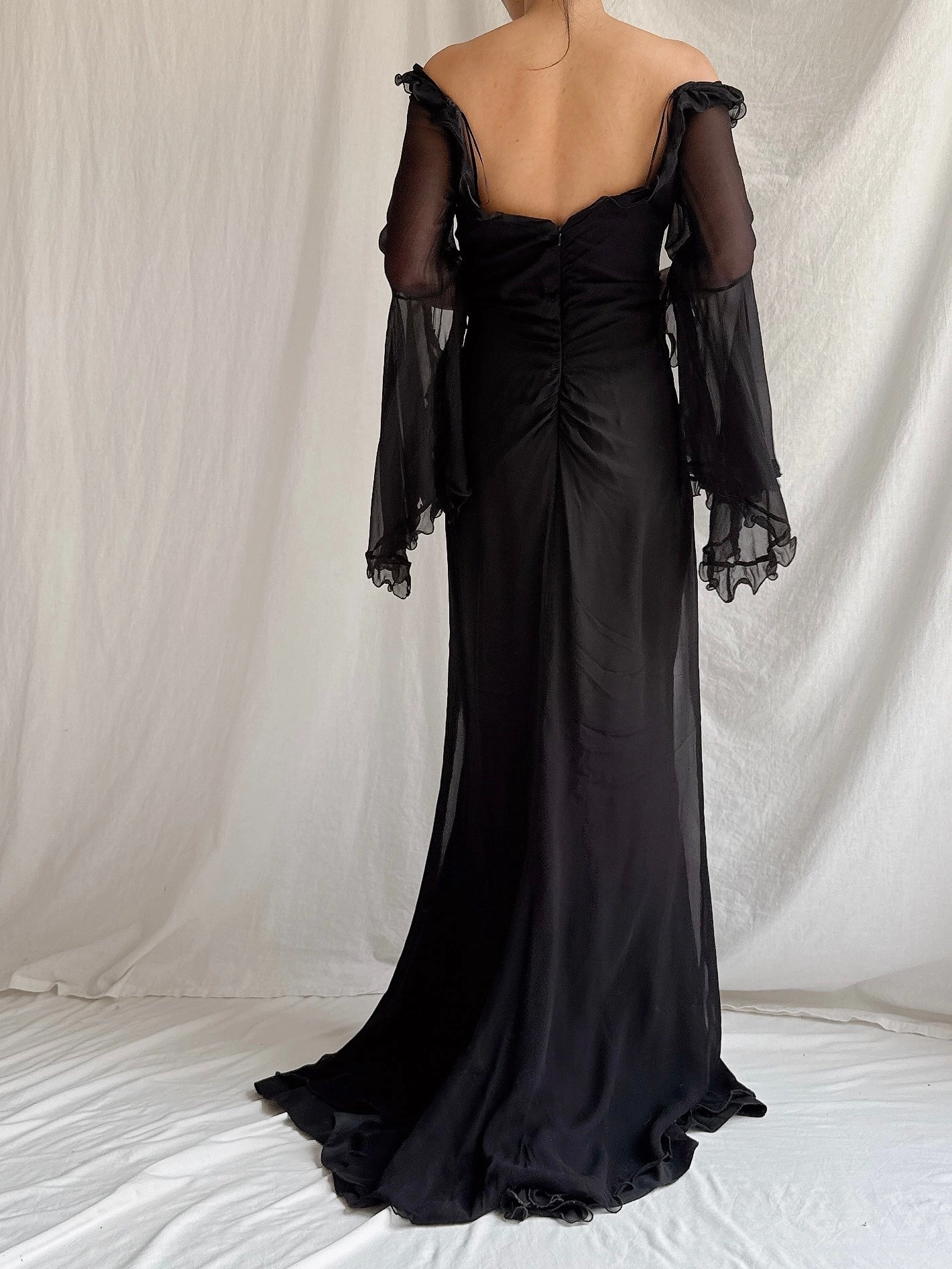 Vintage Bellville Sassoon UK Silk Gown - UK 16/ US10