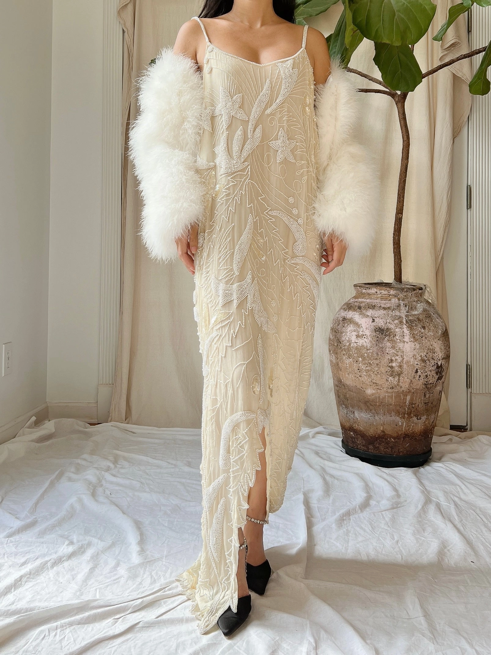 Vintage Feather Jacket - S