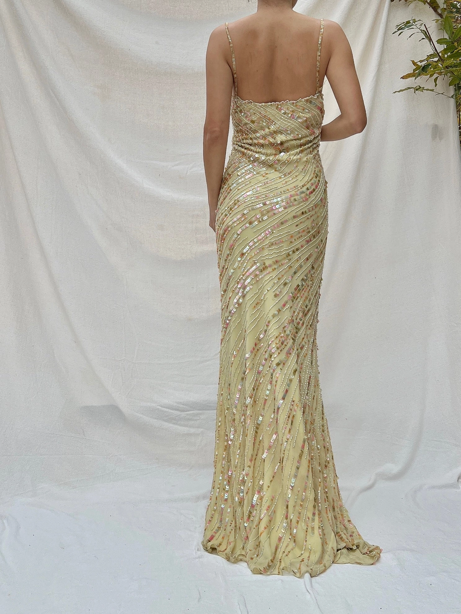 Vintage Jenny Packham Silk Bias Cut Gown - 4-8