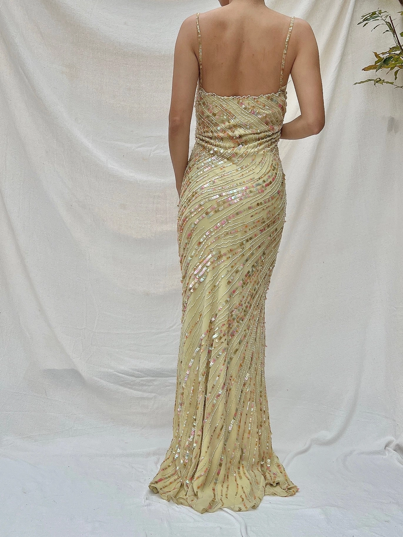 Vintage Jenny Packham Silk Bias Cut Gown - 4-8