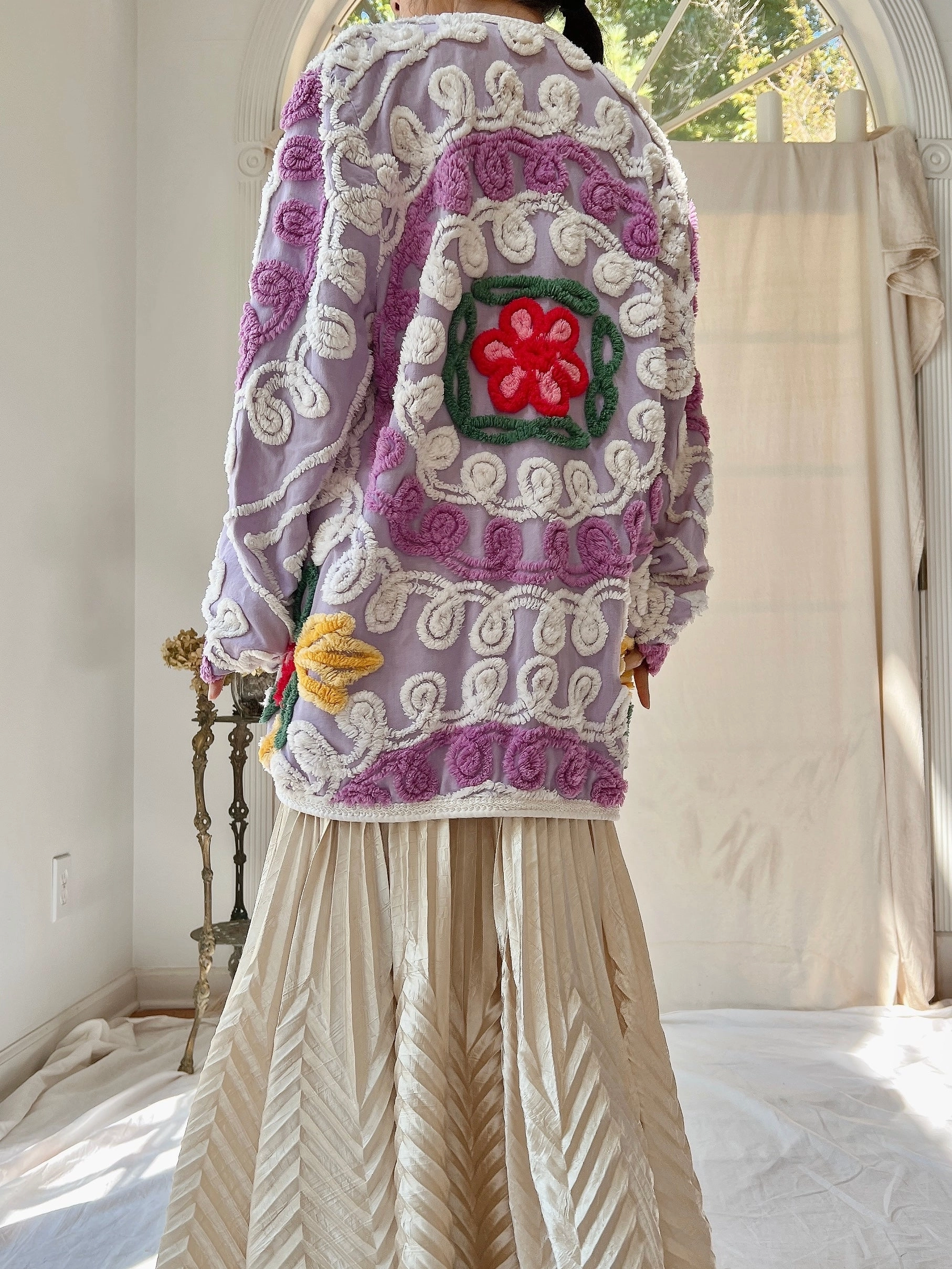 Vintage Linen Chenille Duster - OSFM