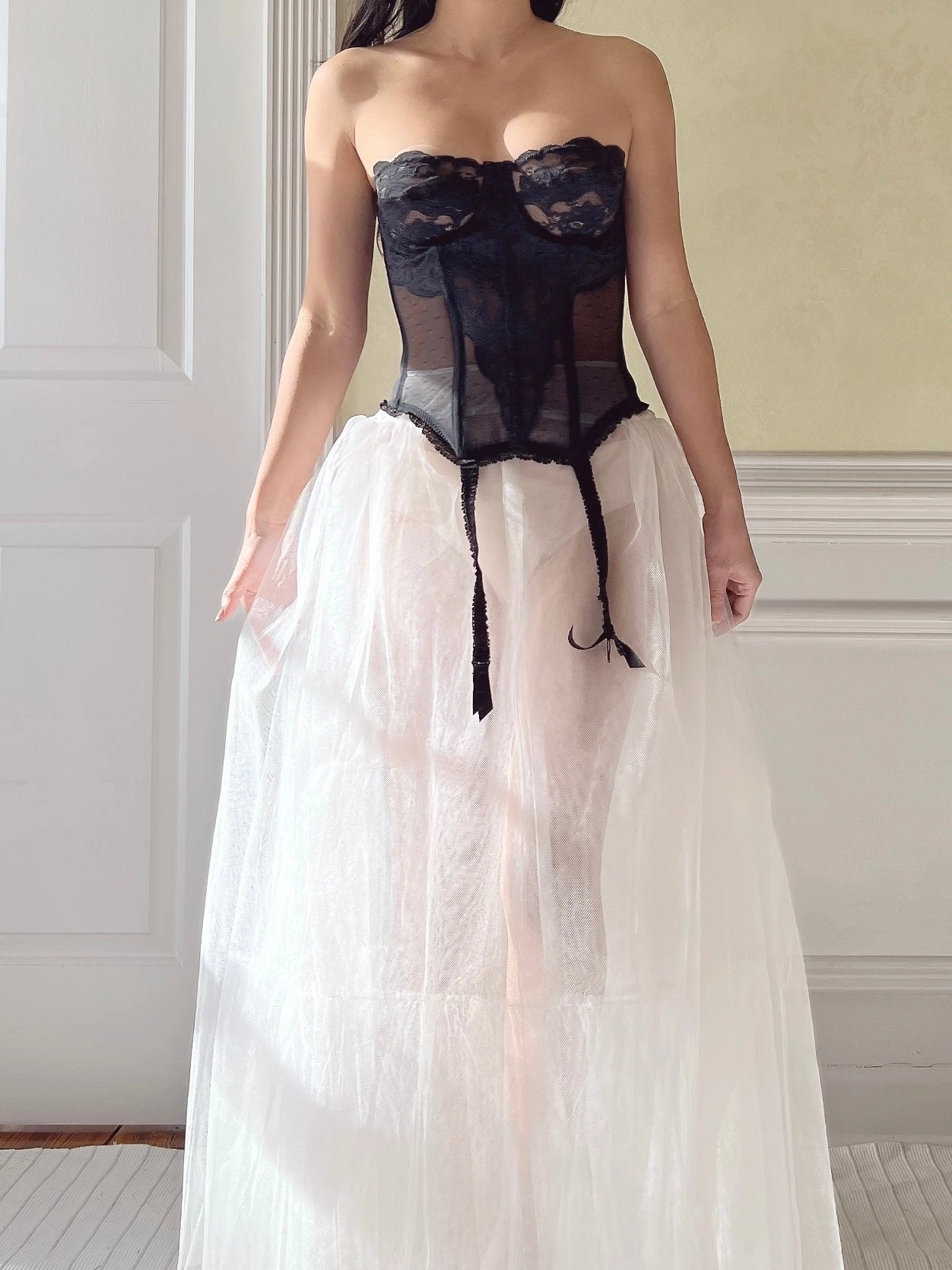 Vintage VS Black Bustier Top - XS/32B