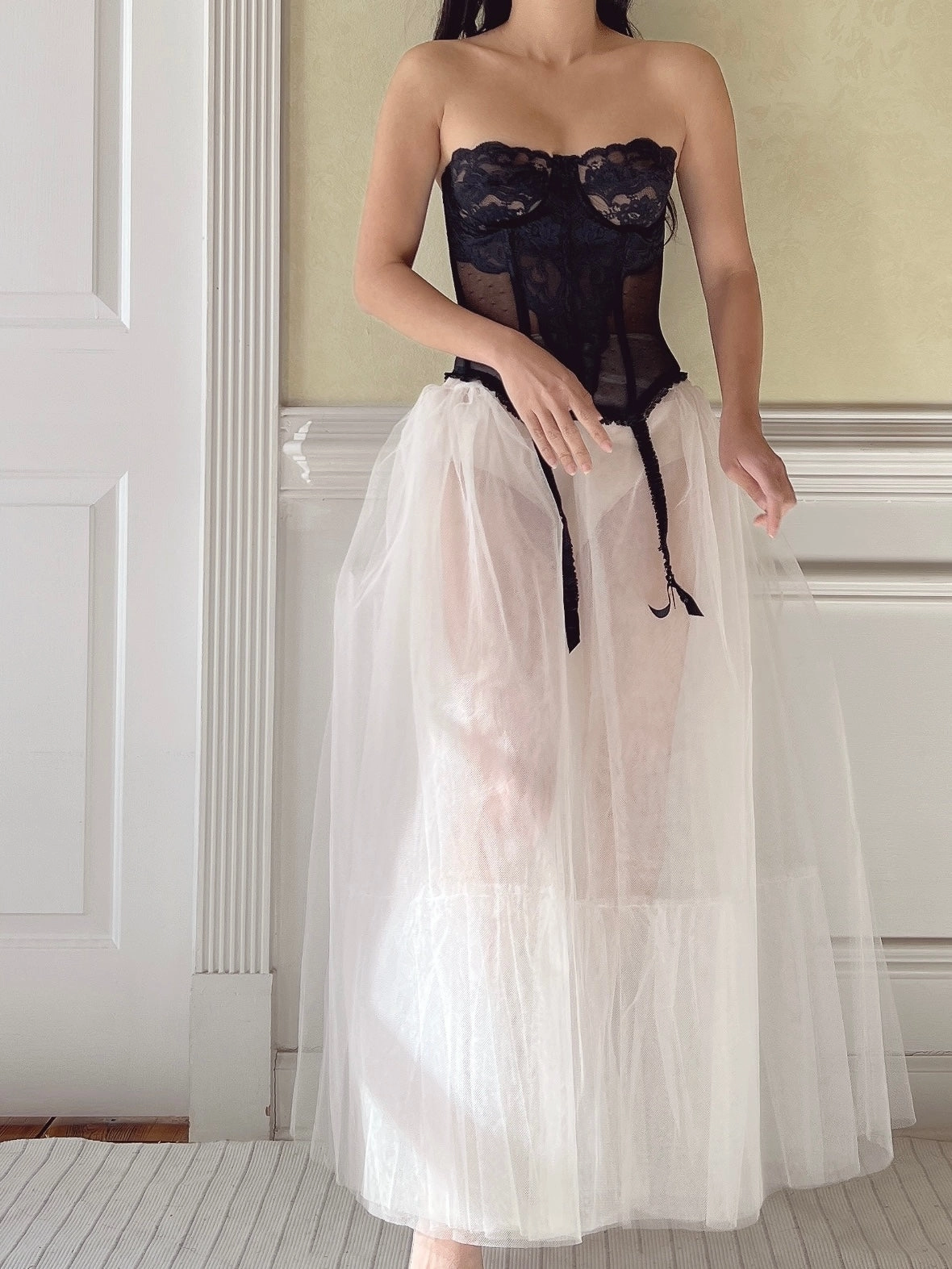 Vintage VS Black Bustier Top - XS/32B