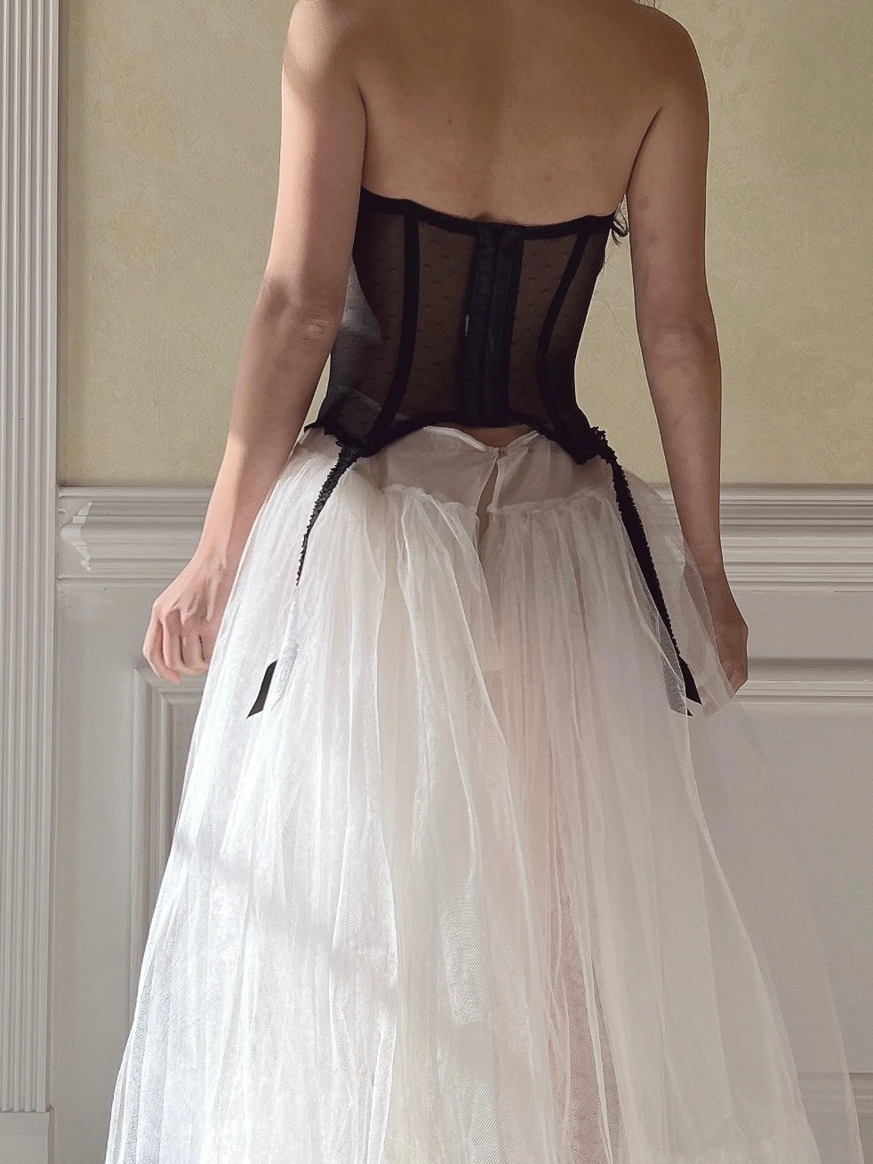 Vintage VS Black Bustier Top - XS/32B