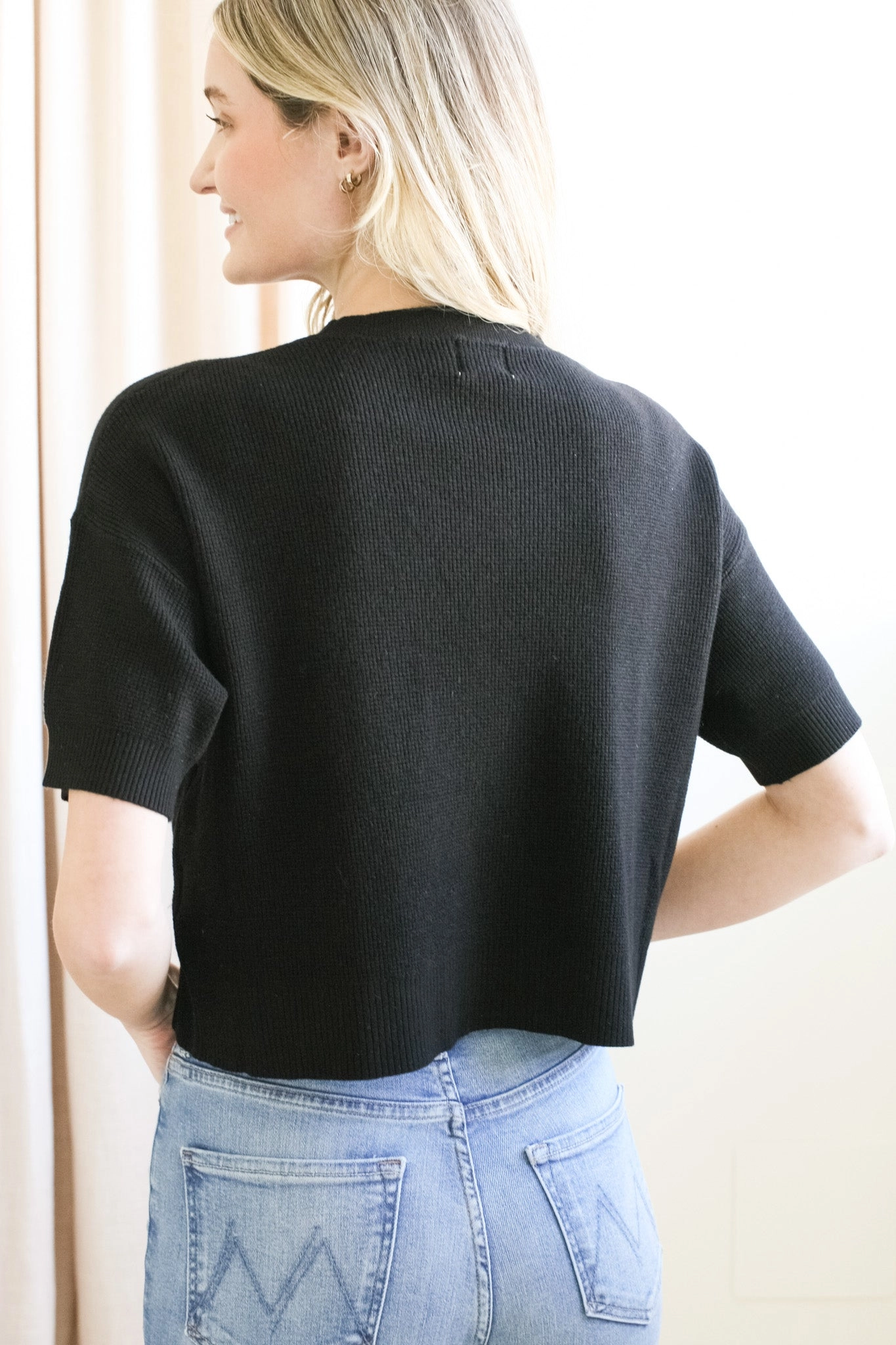 Waffle Knit Top