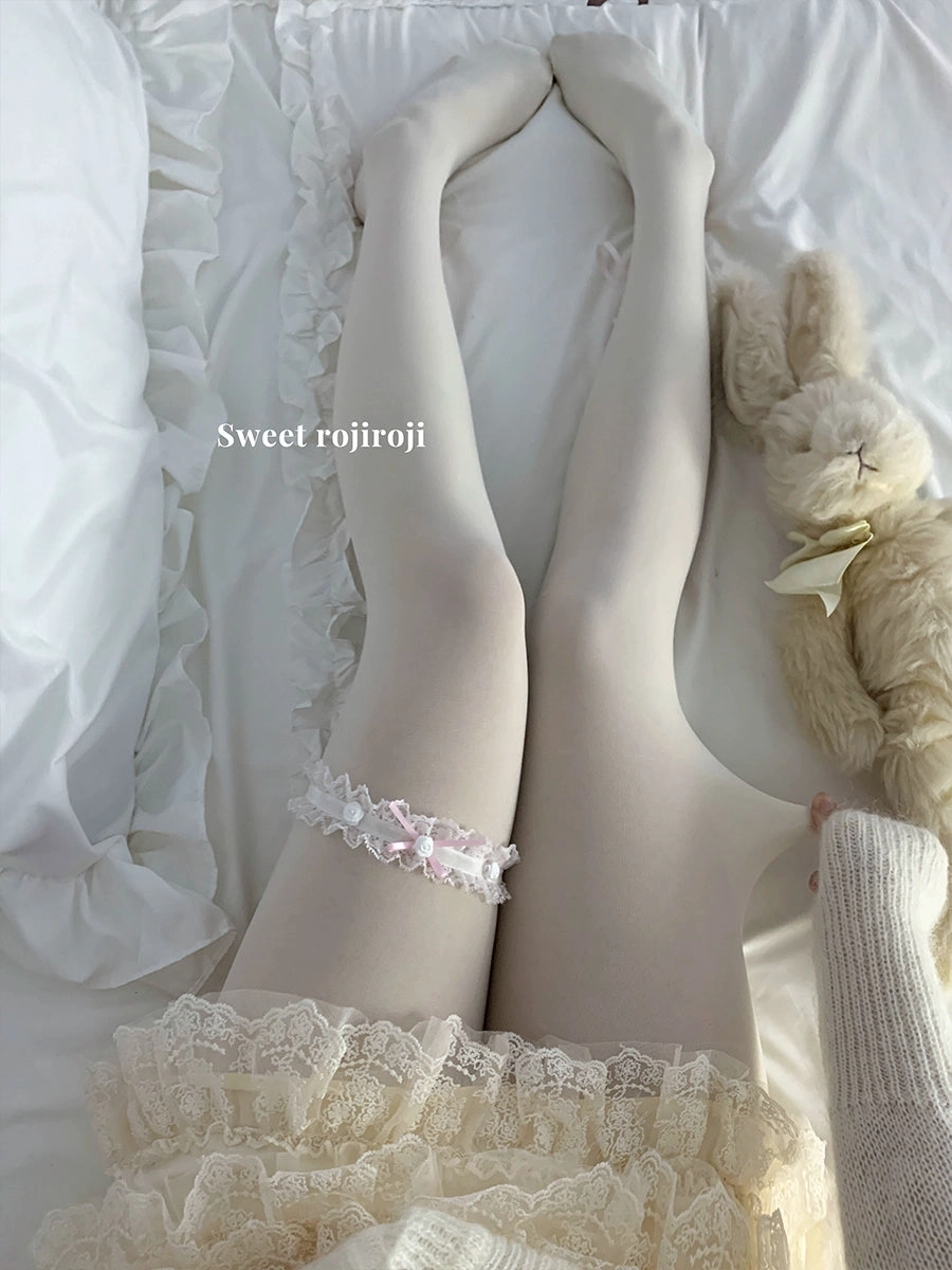 White Thickened Stockings