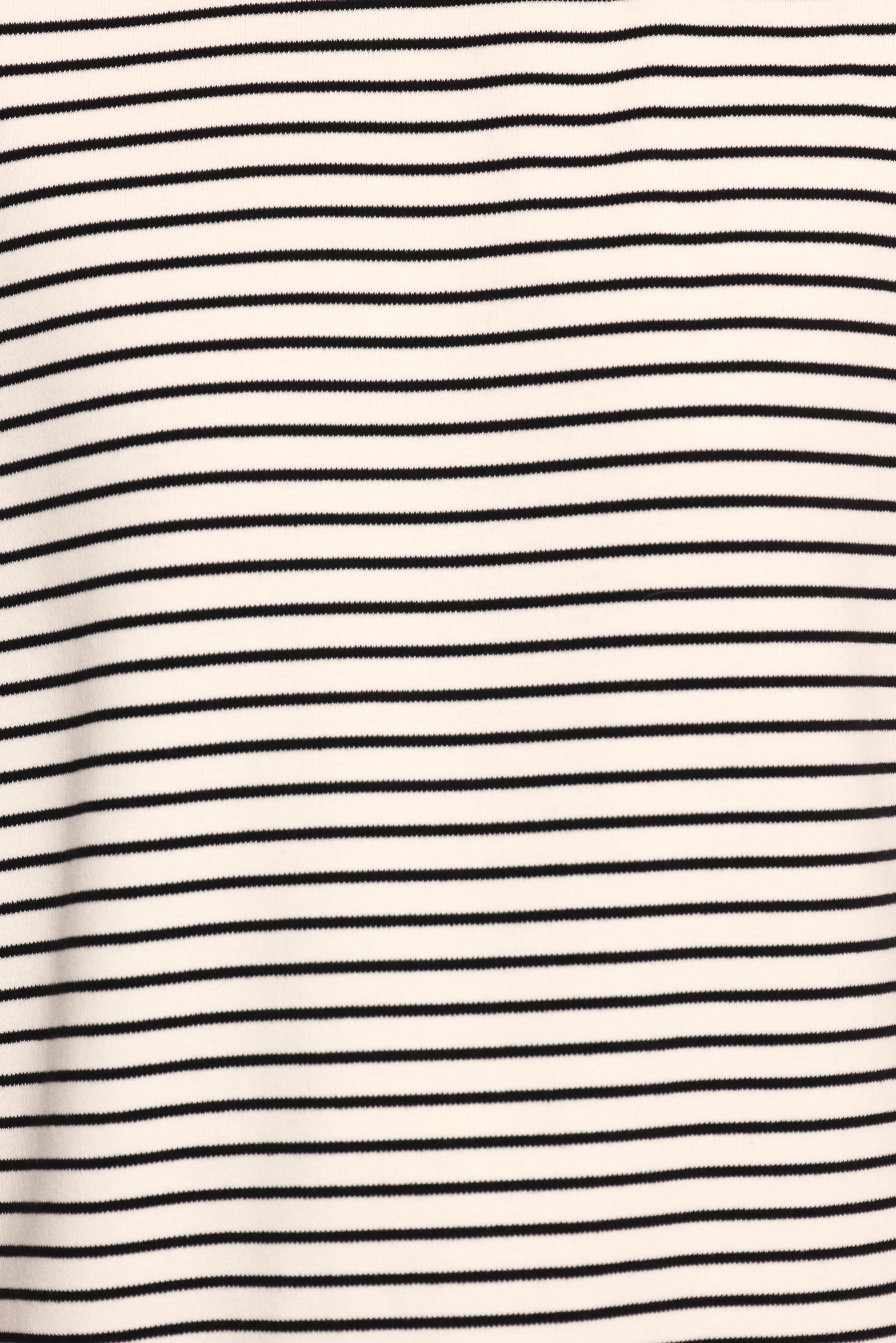 Wilda Oversized Tee - White Black Stripe