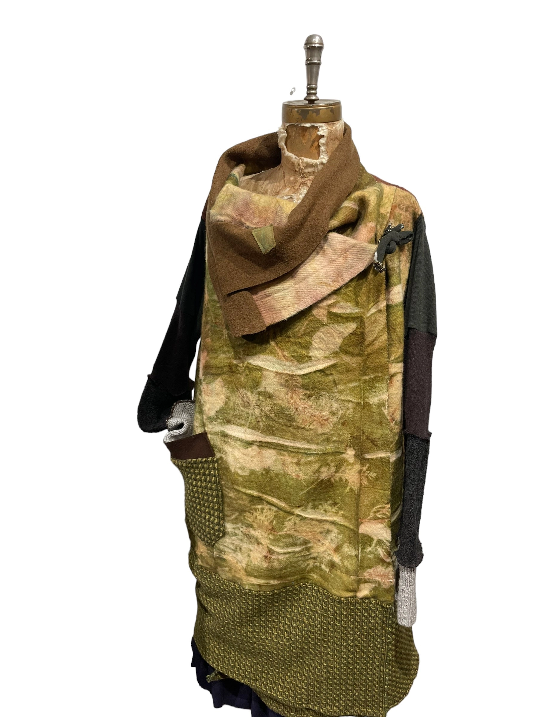 Wool Blanket Wrap Coat