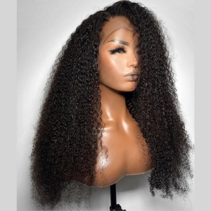 WOWANGEL 4C Texture Hair 13X6 Skinlike Real HD Lace Front Wig Kinky Curly