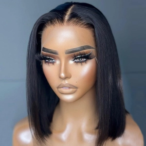 WOWANGEL 6X6/ 7X7 HD Lace Straight Bob 13X4 Lace Frontal Bob Wig