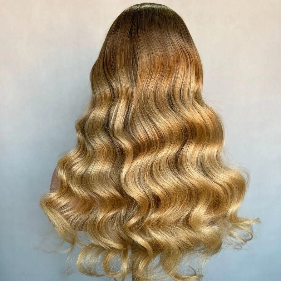 WOWANGEL Balayage 5X5 HD Lace Closure Wig Glueless Wig Premium Raw Hair